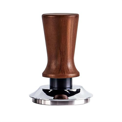 MUMQAQ Tamper à main à expresso calibré de 53 mm, tampon à café à ressort avec base ondulée en acier inoxydable, tampons à main auto-nivelants, accessoires pour expresso