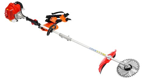 Benzin Motorsense 4in1 Multitool Rasentrimmer Gartenpflege-Set 2-Takt Motor 51,7ccm Hubraum Kombisystem Freischneider