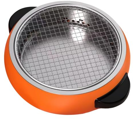 Barbecue da tavolo a carbonella – Fornello da campeggio portatile stile coreano affumicatore in acciaio inox griglia a carbone per picnic e feste – essenziale per cucinare all'aperto