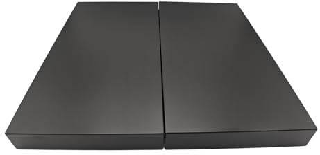 Cubre Vitroceramica Universal en Acero Inoxidable Negro para Gas, Vitrocerámica, Induccion- Juego de 2 piezas Cubre Encimera gas, Protector de Encimera, 57x60x6 cm