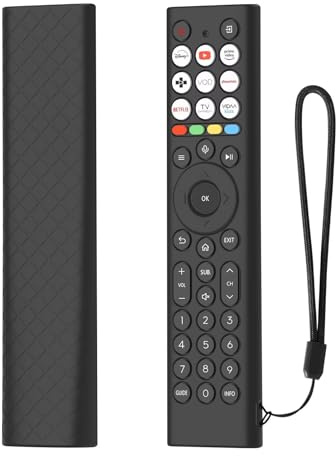 FTRONGRT Funda Compatible con HISENSE ERF2K38H, Anti-Caída, Anti Choques, Ultrafino y Ligero Silicona Suave Mando a Distancia Funda Protectora. Negro
