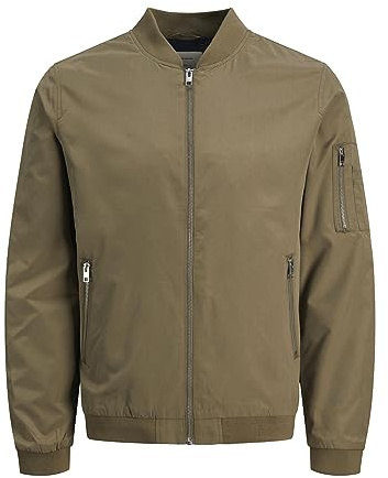 JACK & JONES herr bomberjacka Jjerush Bomber Noos, Dusky-grön, M