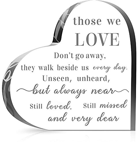 Jetec Memorial Sympathy Gift for Loss of Loved One,6 x 6 x 0.6 Inch