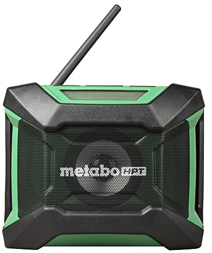 Metabo HPT 18V MultiVolt Cordless Bluetooth Radio, Powerful Sound with 15 Level Equalizer, 18 Hour Runtime, Compact and Lightweight, Bluetooth Connection, Tool Body Only, UR18DAQ4