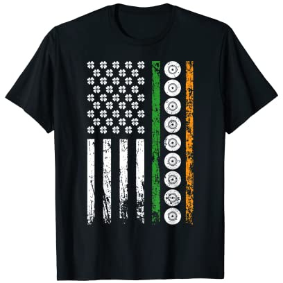 Bandiera sportiva americana San Patrizio Prato Bowling Trifoglio Maglietta