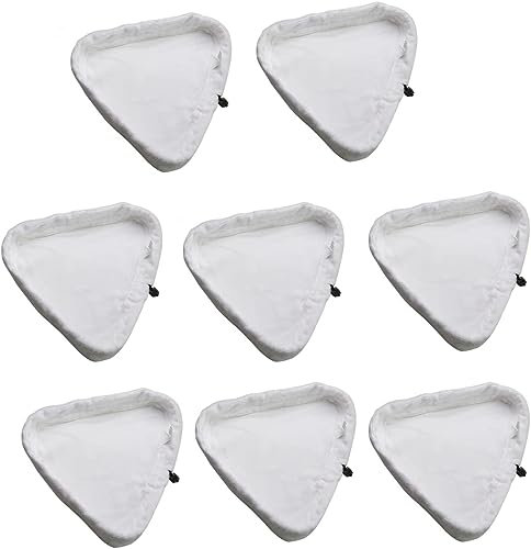 FoOhy 8 panni per scopa a vapore, universali, lavabili, triangolari, in microfibra, panni lavabili per scopa a vapore X5 e H2O