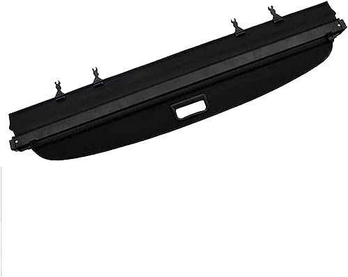 CELECH Auto Kofferraum Laderaumabdeckung Für Hon-da FIT Jazz 2014-2019,Kofferraum Schutz Abdeckung,Einziehbarer Kofferraumschutz Kofferraum Privatsphäre Abschirmung Schatten,A/Black