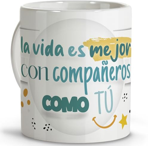 Regalo jubilacion hombre. Tazas originales para regalar. Detalles compañeros de trabajo. Regalo compañero trabajo. Taza cerámica 330 ml.