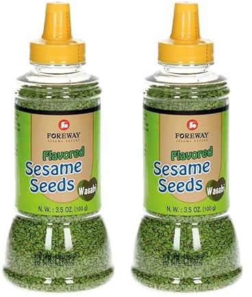 Foreway - Semi di sesamo al gusto Wasabi 100 g x 2 unità - Pack Promoo