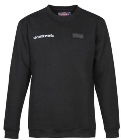 Sweat-Shirt Sécurité Privée noir Norme 2024 Cityguard