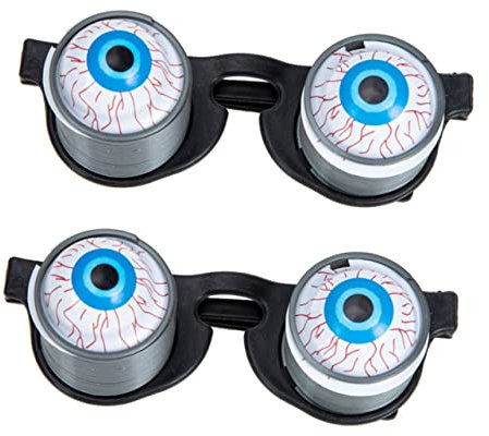 SOIMISS 6stücke Wackelaugen Brille Für Halloween Lustige Glubschaugen Partybrille Gruselige Kostümaccessoires Für Geburtstagsfeiern Und Themenpartys