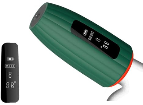 Sumeber Elektrischer Mundförmig Masturbieren für Männer, Weich Oralsex Masturbator Eichel Stimulator mit 10 Vibrations & Heizungsfunktion & Digitale Anzeige, Sex Spielzeug für die Männer Taschenmuschi