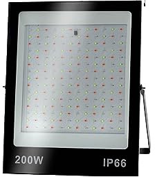Projecteurs extérieurs, Projecteur Led RGB 50W 100W 200W, Projecteur Extérieur Étanche IP66 Avec Télécommande, Lampe De Lava Murale(RGB 200W)