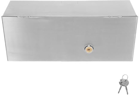 Sewroro Cache-prise Type Acier Inoxydable Boîtier De Protection Électrique Résistant Aux Intempéries Boîtier De Prise Extérieur Pour Interrupteur Mural