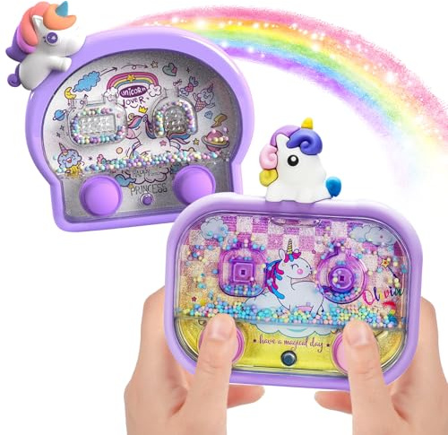 2 Stücks Wasserflipper Kinder Einhorn Wasserspiel Geduldsspiel Kinder Wasserflipper Mitbringsel Kindergeburtstag Reisespiele Kinders ab 3 für Geschenke Mitgebsel Kindergeburtstag Weihnachten Geschenke