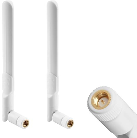 HAFRILY 2PCS 5dBi 4G LTE Antenna SMA Male Omnidirectional Aerial for Router External Signal Booster TP Link Antenna Compatible with 4G Router Wireless Modem LTE WCDMA Networks Indoor Outdoor Use