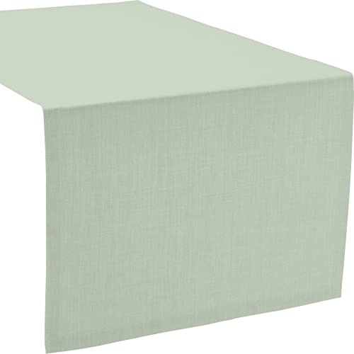 Sander Tischläufer Loft fleckabweisend lindgrün Größe 50x140 cm
