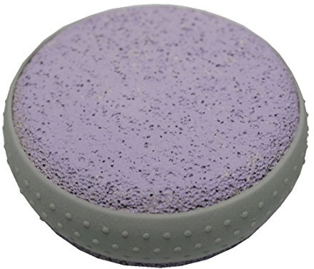 Bimsstein Massagestein Hornhautentfernung Fussmassage Fußpflege rund 80mm lila (0039)