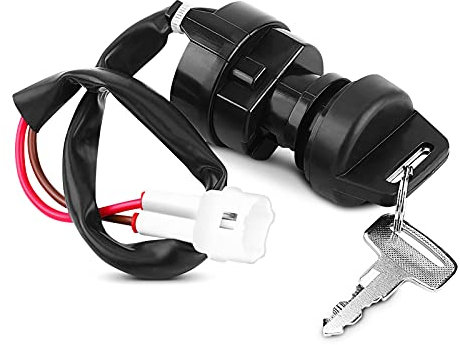 Interruptor de Encendido de Motocicleta con 2 Llaves a Juego, Interruptor de Llave de Encendido Universal de 2 posiciones para YFM 350 Bruin 660R 700R 350X Warrior