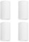 Klighten 4 Pcs Faretto a Soffitto Rotonda Bianco, Attacco GU10, Plafoniera in Alluminio Moderna Lampada da soffitto Montaggio superficiale, 56 x 100mm, lampadina non inclusa
