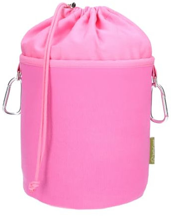 trendfinding Sacchetto per mollette in tela con 2 moschettoni per 200 mollette, extra grande e stabile, Rosa Rosa, Sacchetto per mollette da bucato