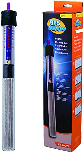 BPS BPS-6051 Chauffage d'aquarium submersible avec ventouses 50 W 22,3 cm
