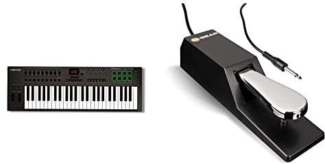 Nektar Impact LX49+ USB MIDI Keyboard Controller DAW Integration & M-Audio SP-2 - Universal Sustain Pedal with Piano Style Action, The Ideal Accessory for MIDI Keyboards, Digital Pianos