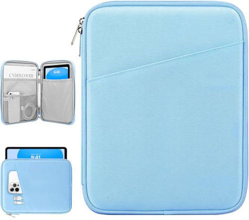 Dadanism 9-11 Custodia Protettiva Borsa Tablet Per iPad (A16) 11, iPad Air 11 M4/M3, iPad Pro 11 M5/M4, iPad 10a Gen/Air 5 10,9, iPad 9/8/7a Gen 10,2, Galaxy Tab A11+ 11, Tab M11 11,Azzurro