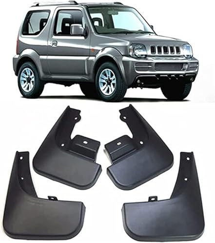 EZURI 4 Pezzi Auto Parafanghi Paraspruzzi Guardia per 1998-2016 Suzuki Jimny Sierra Wide (JB) Série Jimny，Paraspruzzi Anti Macchia Graffi Accessori Protezione