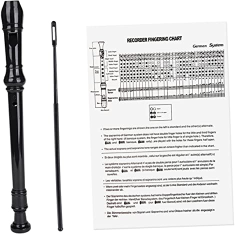 Toyvian 8loch Dur Blockflöte Für Anfänger Mit Reinigungsstab Und Anleitung Hochwertiges Lerninstrument Für Musikbegeisterte Für Schule Und Bühne