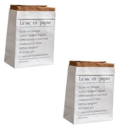 minkissy 2stücke Teiliges Nordische Weiße Papiertüten Aus Robustem Kraftpapier Doppellagig Verstärkte Aufbewahrungsbeutel Für Trockenblumen Kreative Geschenkverpackung Vielseitig Für Süßigk