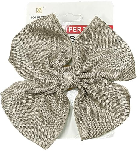 HOME ZEN HOUSEHOLD LINEN Fermatende Chiffon Fiocco Estetico Clip per Tende Art Ribbon per Decorazione per Soggiorno per La Casa (Beige)