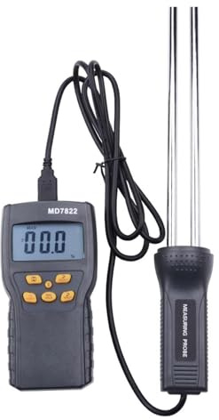 HPHPH Misuratore umidità, Misuratore di umidità Digitale for Cereali MD7822 Tester di umidità con Display LCD Contiene misuratore di umidità for Mais e Mais,Igrometro Professionale
