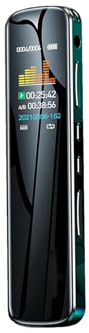 EVISTR 64GB Digital Voice Recorder with Playback - 1536Kbps HD Dictaphone Voice-activated Audio Recorder with Noise Reduction for Meetings Interviews Lectures