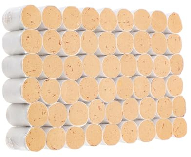 54 Piezas Rollo de Moxibustión para Terapia Curativa de Moxa Safflower | Piezas Envueltas Individualmente, Uso en Moxibustión y Healing Therapy, Color Amarillo, Caja Reductora