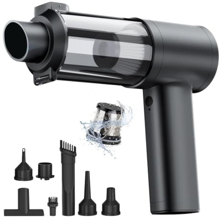 KALAHOL 4 in 1 Handheld Car Vacuum Cleaner Cordless, 20000Pa Strong Suction, Brushless Motor, Rechargeable Portable Mini Vacuum for Home, Car, Pet Hair, Vehic, Office