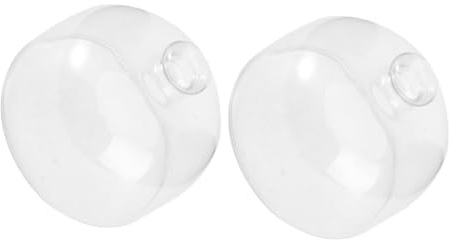 Alipis 2pièces Cloche à Gâteau Transparente Verre Lot pour Pâtisseries Et Fruits Anti-poussière Conservation Fraîcheur