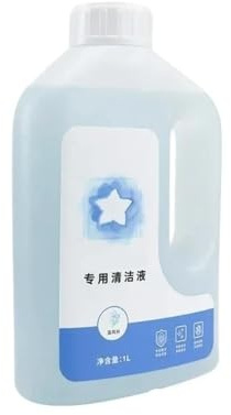Solución De Limpieza For Robot Limpiacristales De 1 L - Compatible Con Ecovacs W1PRO/W920/W850 - Repuesto De Agente De Limpieza Y Pieza De Aspiradora, Limpiacristales Con Aroma A Bluebell