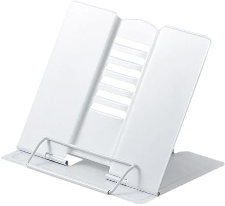 Leseständer Metall, Verstellbarer Faltbarer Metall Buchhalter, Buchhalter Leseständer, Kochbuchhalter, Bookstand, für Tische Podien, Buchaufsteller, Dokument, Musikbuch, Lehrbuch, Bibliothek, Zuhause