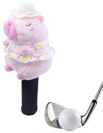 Pour driver de golf - Design en peluche avec animaux de protection | S de Driver de golf numérotées 3 et 5, pour marqueur de balles, sport, cadeau, femmes et hommes