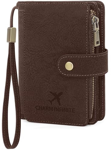 GOUNNU Reisepasshülle, Reisepass Hülle PU Leather Reisepass Organizer mit RFID Blockier Passport Cover Familie Passport Reisepass Tasche Travel Wallet Essentials Reiseorganizer (Kaffee)