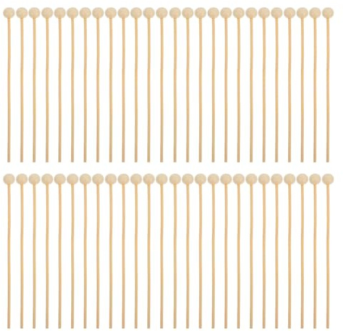iplusmile Palitos de Madera para Mezclar Bebidas y Brochetas de Dulces, 15 CM sin Barnizar, Lote de 200 para Repostería y Celebraciones Reutilizable Varios estilos