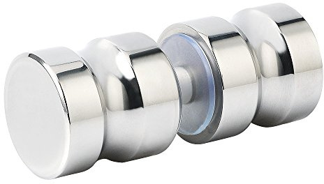 SAYAYO Solide Poignée Porte Douche Ronde en Acier Inoxydable pour Salle de Bain, Chrome Poli, EL5000
