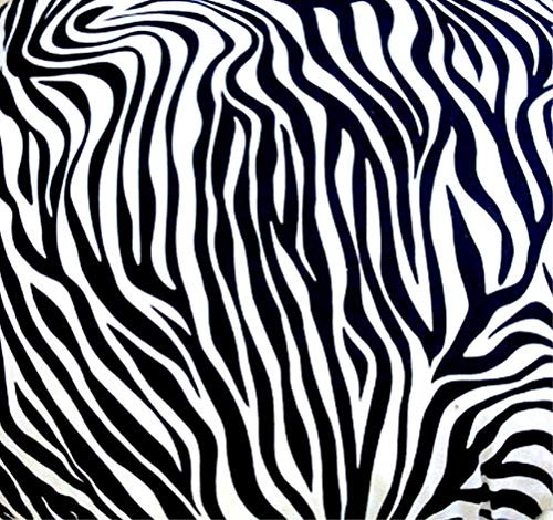 Stoff Meterware Dekostoff Baumwollstoff für Gardinen Bekleidung Kissen 140 cm x 100 cm Zebra