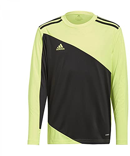 adidas Boy's Squadra 21 Goalkeeper Jersey, Team Solar Yellow/Black, 15-16 Years