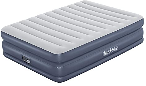 Bestway TriTech Quadkomfort Luftbett mit integrierter Elektropumpe Double XL/Mi 203 x 152 x 51 cm, Mehrfarbig (67925)