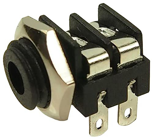 (CLIFF ELECTRONIC COMPONENTS) CL1382 Klinkenbuchse, 3,5 mm Klinkenstecker, Mono, Löt, Schwarz, 1 Stück