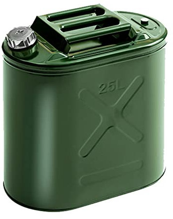 BHBXZZDB Bidon Gasolina, Bidón para carburante/Garrafa Metal Gasolina/Diesel, Bote de Metal de con 3 Asas, Salidas de Aire – Color Verde – Transporte eficiente de Combustible