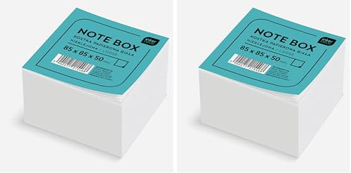 Interdruk KOSPAPNK5 Memo-Würfel, lose, Weiß, 85 x 85 x 50 mm (~500 Blätter) (Packung mit 2)