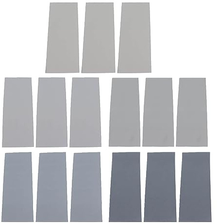 Juego de Papel de Lija para Pulido Profesional, 15 Uds., 2000, 3000, 5000, 7000, 10000, Papel de Lija Multiusos de Carburo de Silicio de 9x3,6 Pulgadas